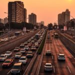 miasto korek drogowy