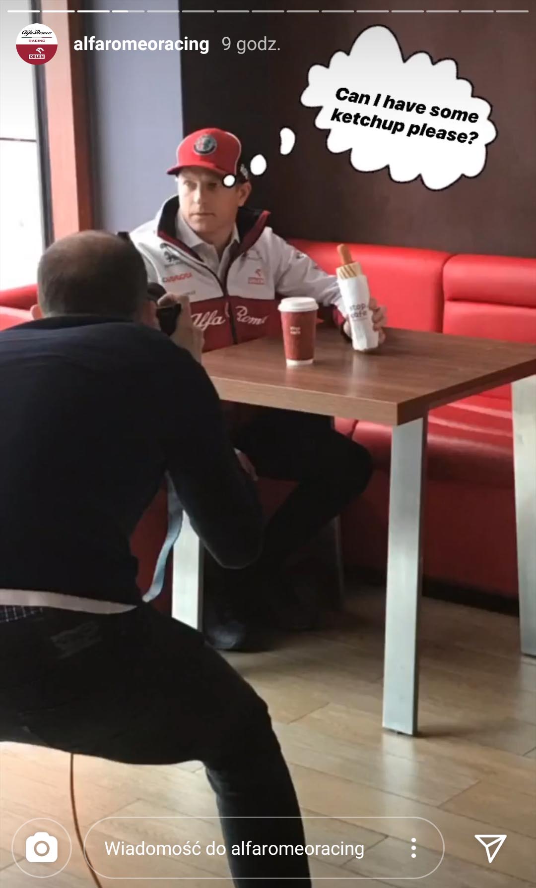 kimi raikkonen hot dog orlen