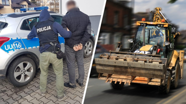 kradzież koparki swarzędz