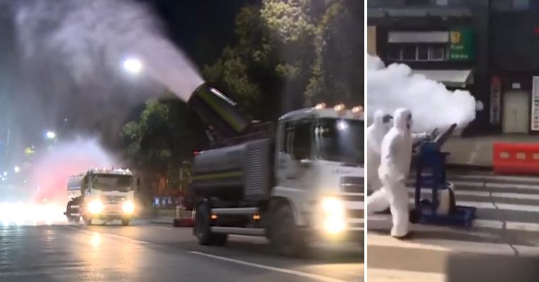 odkażanie wuhan chiny