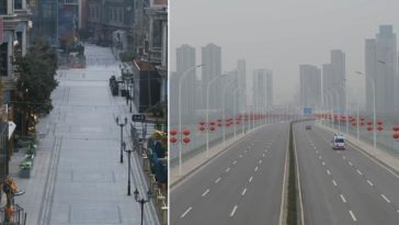 kwarantanna w wuhan opustoszałe miasto