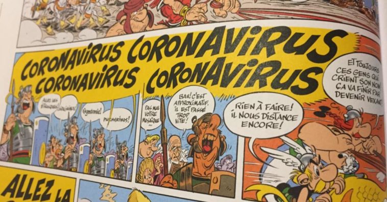 koronavirus w komiksie