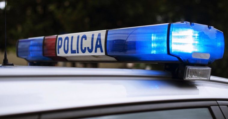 kretyn na drodze policja