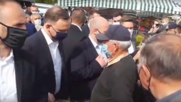 andrzej duda bazar garwolin emeryt pytanie