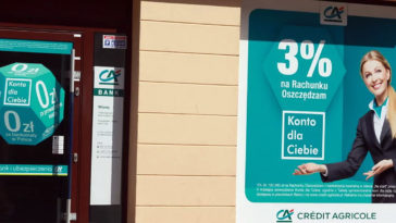 credit agricole placówki bezgotówkowe gotówka wypłata