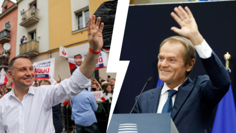 tusk duda starcie na twitterze cykor