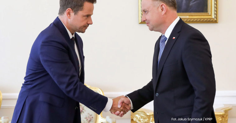 spotkanie duda trzaskowski pałac prezydencki wybory