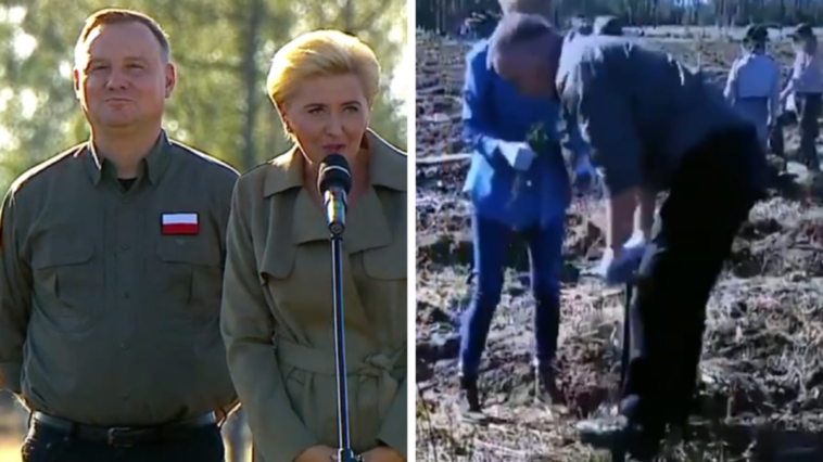 andrzej duda łopata akcja sadzimy lipusz