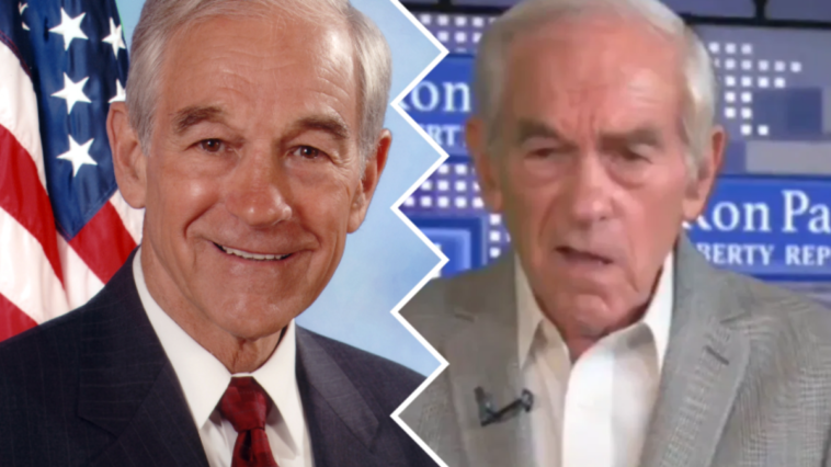 ron paul udar na wizji podczas wywiadu