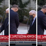 zaprzysiężenie duda kaczyński zdjął rękawiczkę ochronną epidemia koronawirusa obostrzenia