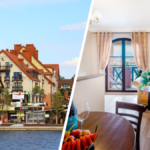 mikołajki apartamenty portowe wakacje 2021 wyposażenie
