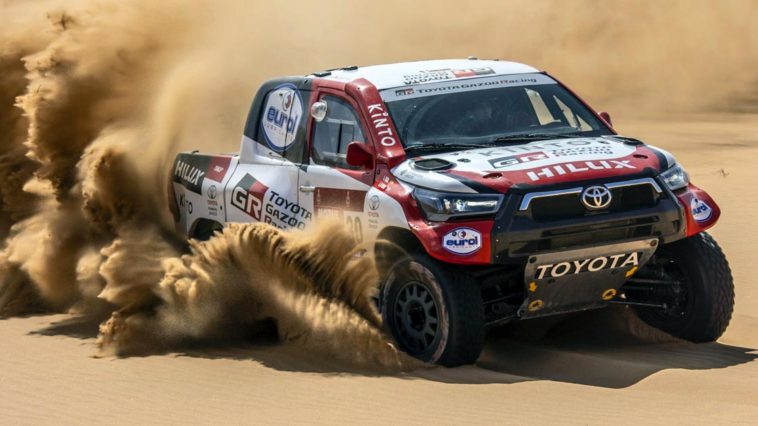 dakar 2021 toyota hilux land cruiser pustynia rajd