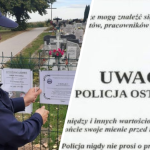 policja cmentarz nekrologi ostrzeżenie wszystkich świętych