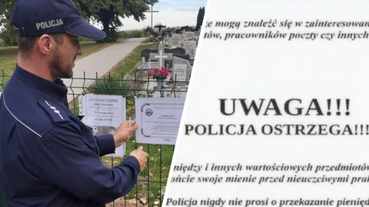 policja cmentarz nekrologi ostrzeżenie wszystkich świętych