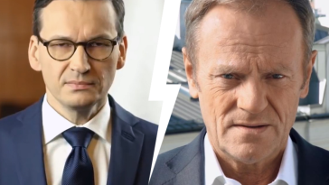 tusk morawiecki pinokio protest plac zamkowy