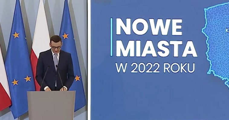 nowe miasta w polsce 2022 kaczory