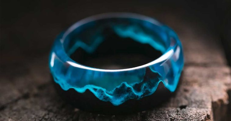 pierścionki z żywicy shein vinted