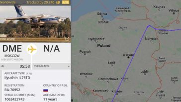 rosyjski samolot nad polską
