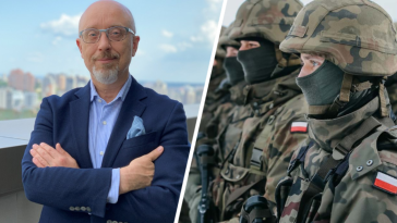 oleksij reznikow ukraina minister obrony atak na polskę