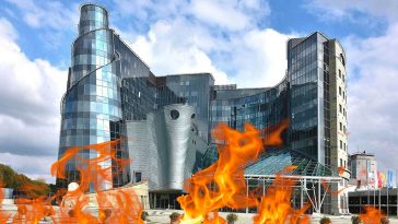 pożar w siedzibie tvp woronicza