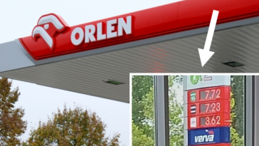 pylony orlen wyświetlacze 10 zł