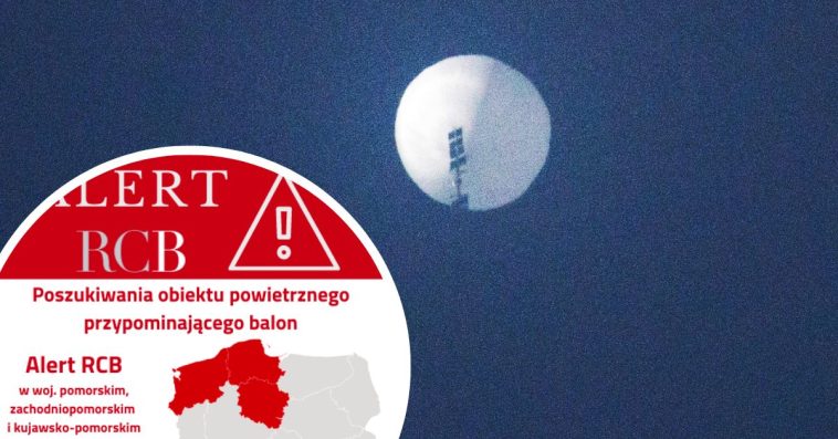 balon nad polską