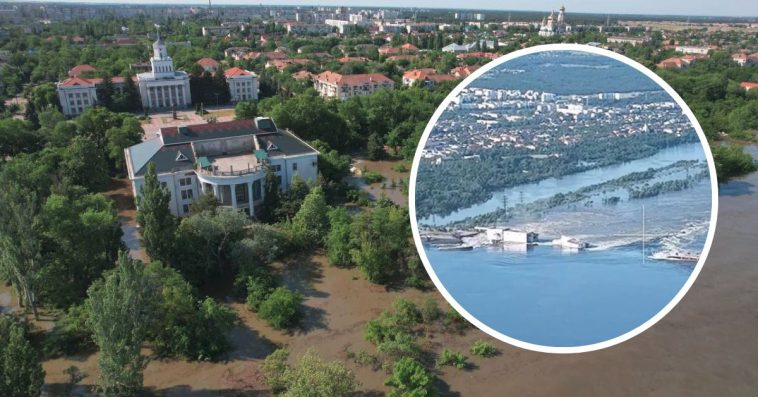 tama na dnieprze w nowej kachowce wysadzenie