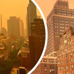 nowy jork smog żółty dym z kanady