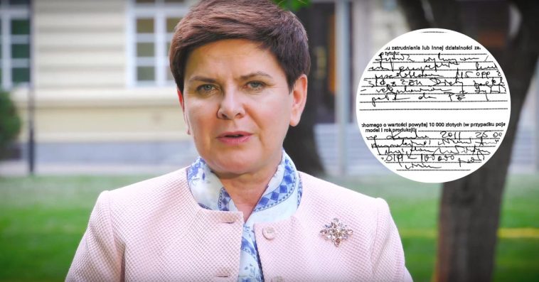oświadczenie majątkowe beata szydło