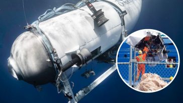 titan wrak szczątki zdjęcia