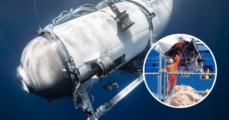 titan wrak szczątki zdjęcia