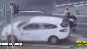 zielona góra potrącenie na pasach