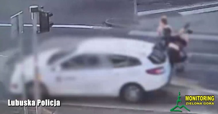 zielona góra potrącenie na pasach