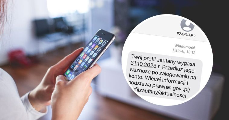sms o przedłużeniu profilu zaufanego
