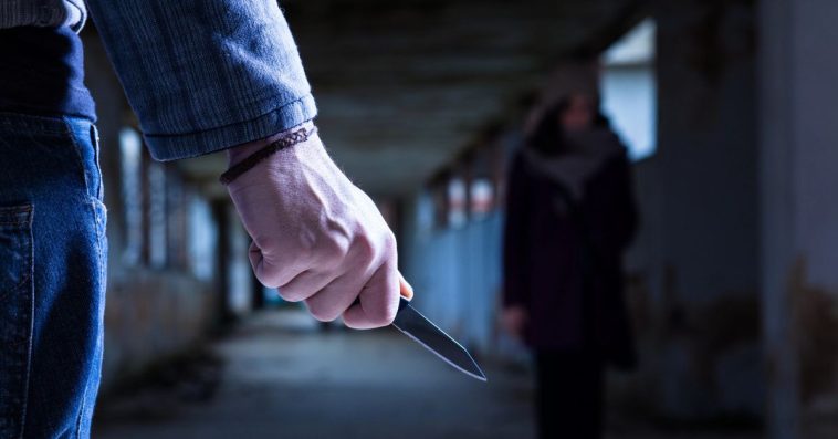 atak nożownika zgierz