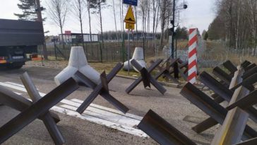 umocnienia na granicy z białorusią