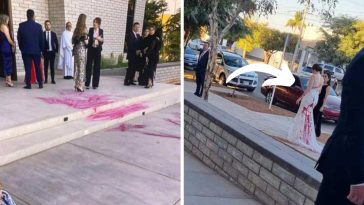 czerwona farba ślub