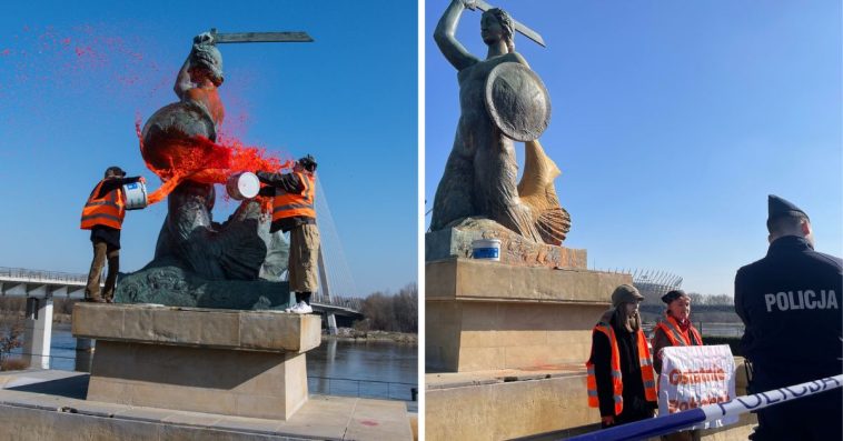 warszawska-syrenka-oblana-farba