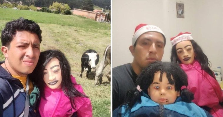 mężczyzna ożenił się z lalką