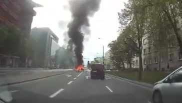 mokotów warszawa pożar