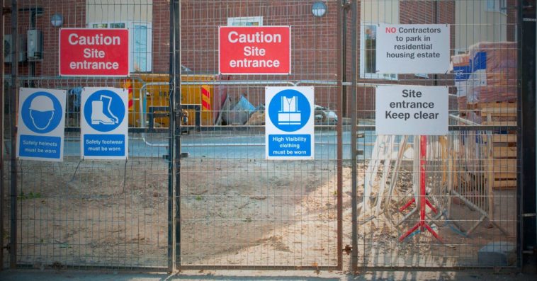 brama tymczasowa na budowę