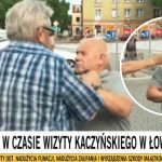 łowicz kaczyński bójka