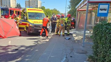 wypadek na woronicza warszawa wypadek