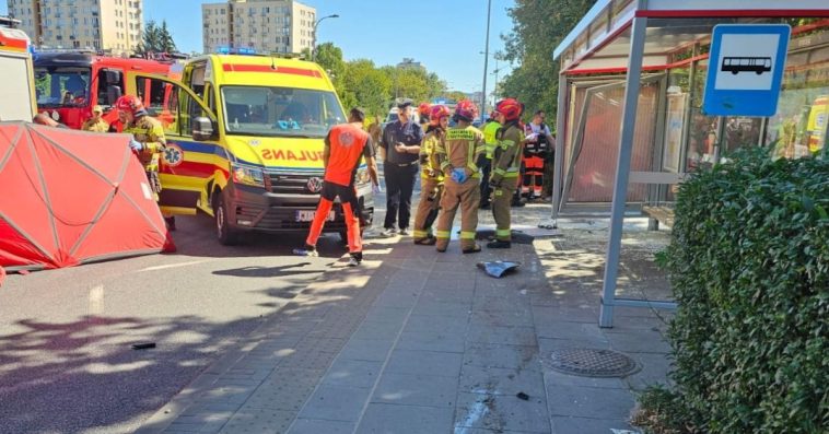 wypadek na woronicza warszawa wypadek