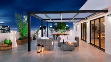 drewniana pergola na taras