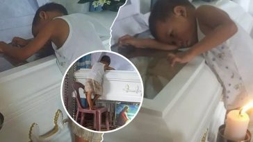 małe dziecko na pogrzebie