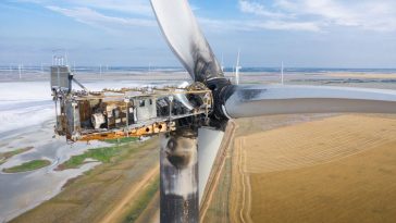 strachomino turbina wiatrowa pożar
