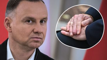 andrzej duda palec