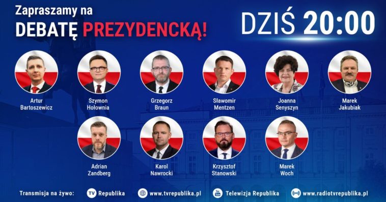 tv republika debata prezydencka 9 maja na zywo youtube