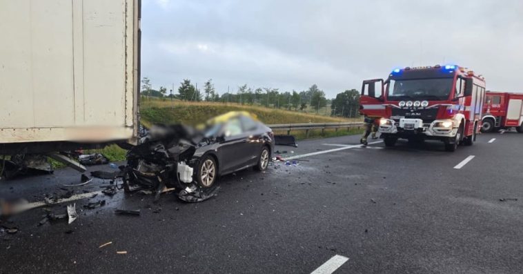 wypadek na s7 dzisiaj